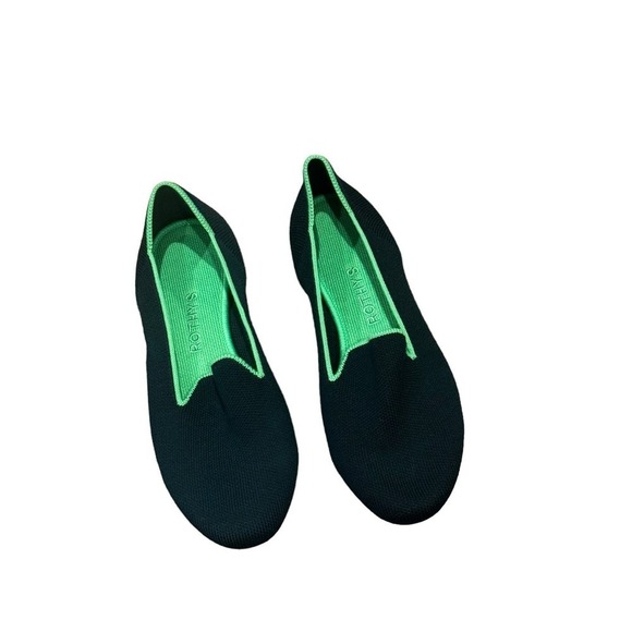 Rothy's The Loafer Flat Slip-On Merino Wool Winter Green Size W6.5 NWOB - Picture 4 of 8